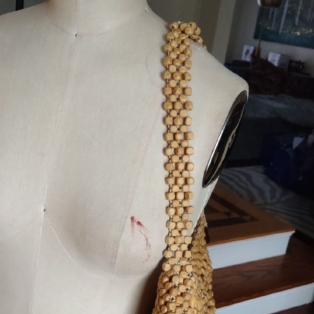 The Sak Montara Wood Beaded Hobo Bag. - Picture 5 of 13